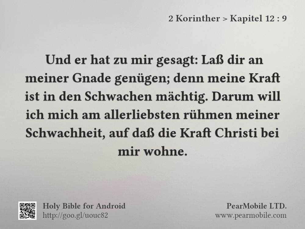 2 Korinther, Kapitel 12:9